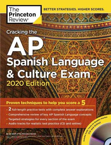 Cracking the AP Spanish Language and Culture Exam with Audio CD: 2020 Edition - College Test Prep (Paperback)