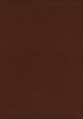 KJV, UltraSlim Reference Bible, Imitation Leather, Brown, Indexed, Red Letter Edition (Leather / fine binding)