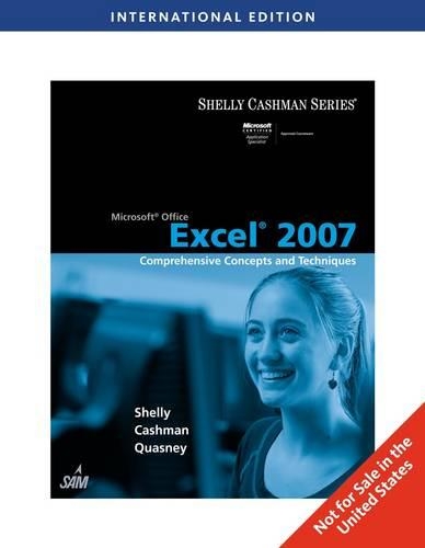 Microsoft Office Excel 2007: Comprehensive Concepts and Techniques (Paperback)