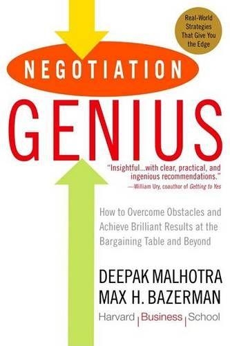 Book cover of Negotiation Genius