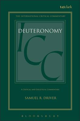 Deuteronomy - International Critical Commentary (Hardback)