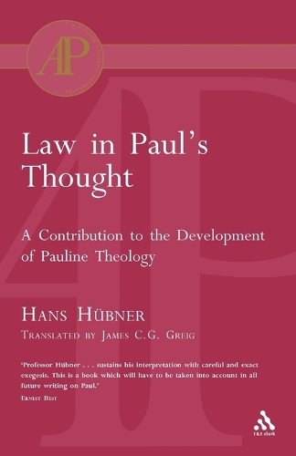 Law in Paul's Thought (Paperback)