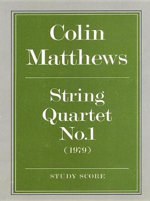 String Quartet No. 1: (Score) (Paperback)