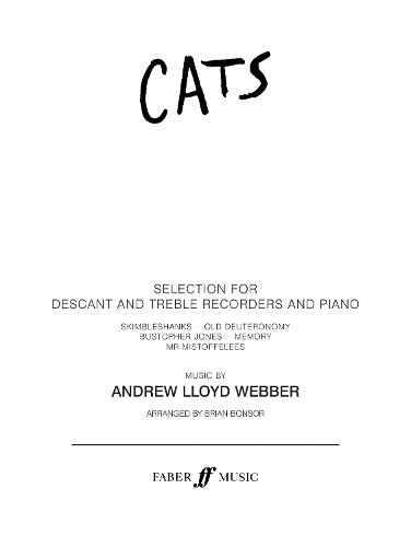 "Cats" Selection: (Recorder Duet Part) (Paperback)