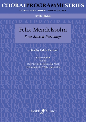 Four Sacred Partsongs: SATB Unaccompanied - Choral Programme Series (Paperback)