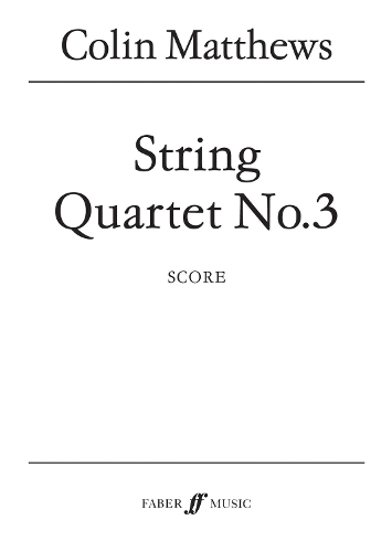 String Quartet No.3: (Score) (Paperback)