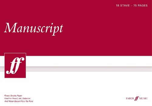 Faber Music A3 Manuscript Pad (75 page, 18 stave, white paper) (Sheet music)
