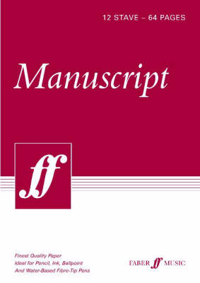 Manuscript A4 12-stave: (spiral Bound/cream Paper) (Spiral bound)