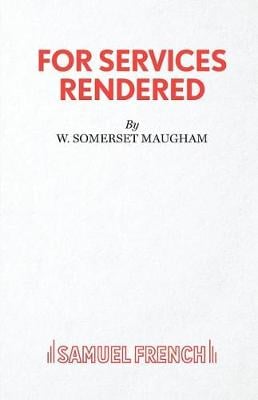 For Services Rendered (Paperback)