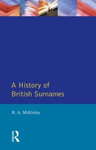 A History of British Surnames - Approaches To Local History (Paperback)