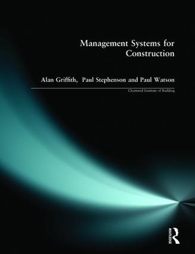 Management Systems for Construction - Chartered Institute of Building (Paperback)