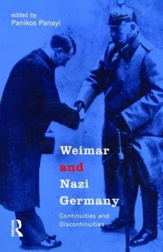Weimar and Nazi Germany: Continuities and Discontinuities (Paperback)