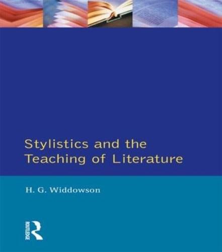 Stylistics and the Teaching of Literature - Applied Linguistics and Language Study (Paperback)