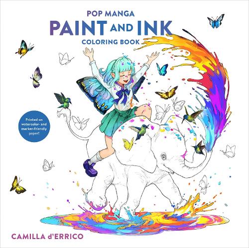 Random House Usa Inc Pop Manga Paint And Ink Coloring Book