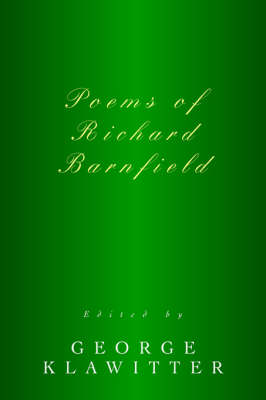 Poems of Richard Barnfield (Paperback)