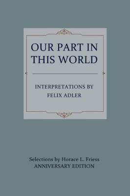 Our Part in This World (Paperback)
