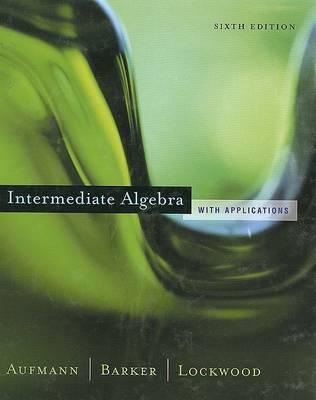 Interm Algebra w Appl 6e (Book)