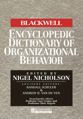 The Blackwell Encyclopedic Dictionary of Organizational Behavior (Hardback)
