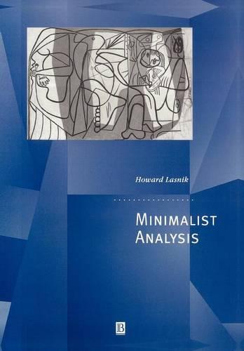 Minimalist Analysis - Generative Syntax (Paperback)