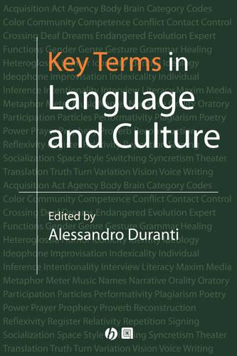 Key Terms in Language and Culture (Paperback)