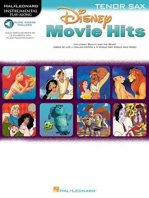 Disney Movie Hits (Tenor Saxophone) (Book/Online Audio) (Paperback)
