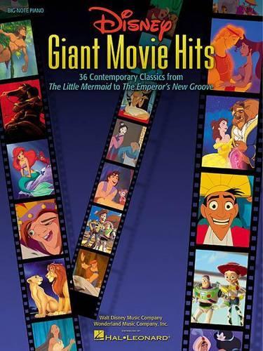 Disney Giant Movie Hits Big Note Piano (Paperback)
