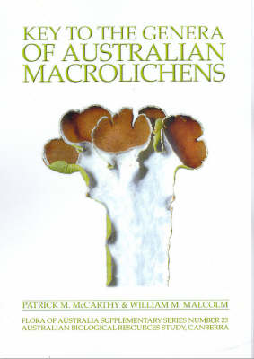 Key to the Genera of Australian Macrolichens - Flora of Australia Supplementary Series (Paperback)