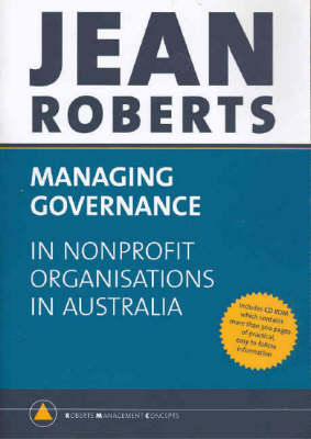 Managing Governance in Non-profit Organisations in Australia (Paperback)