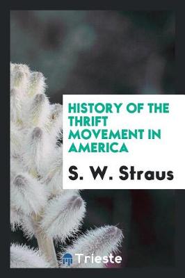 History of the Thrift Movement in America (Paperback)