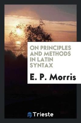 On Principles and Methods in Latin Syntax (Paperback)