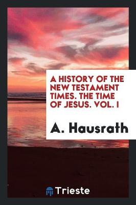 A History of the New Testament Times. the Time of Jesus. Vol. I (Paperback)