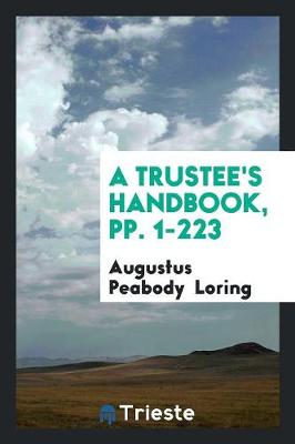 A Trustee's Handbook, Pp. 1-223 (Paperback)