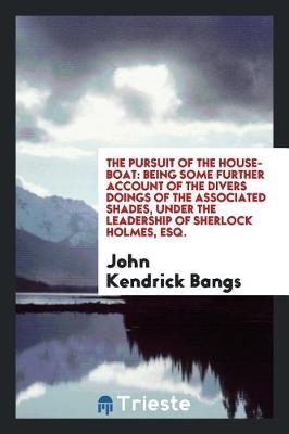 The Pursuit of the House-Boat: Being Some Further Account of the Divers Doings of the Associated Shades, Under the Leadership of Sherlock Holmes, Esq. (Paperback)