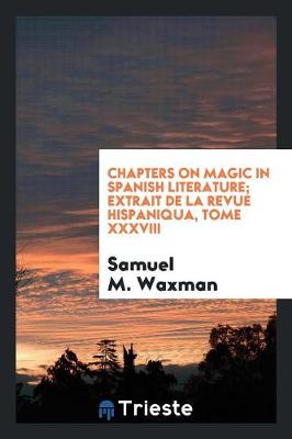 Chapters on Magic in Spanish Literature (Paperback)