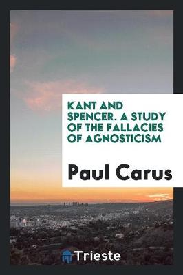 Kant and Spencer (Paperback)