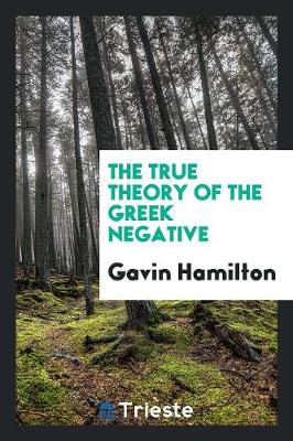 The True Theory of the Greek Negative (Paperback)