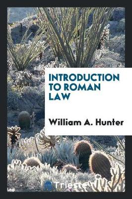 Introduction to Roman Law (Paperback)