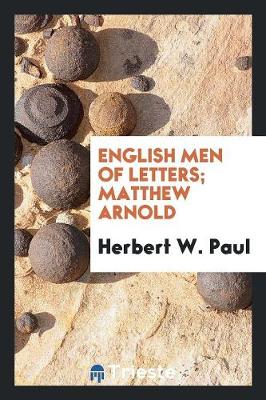 English Men of Letters; Matthew Arnold (Paperback)