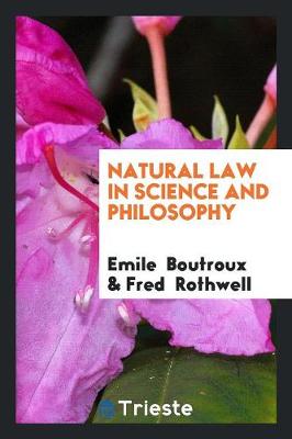 Natural Law in Science and Philosophy (Paperback)