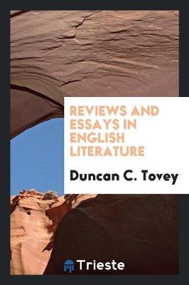 Reviews and Essays in English Literature (Paperback)