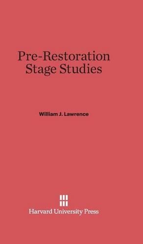 Pre-Restoration Stage Studies (Hardback)