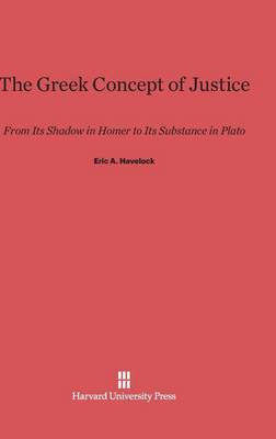 The Greek Concept of Justice (Hardback)