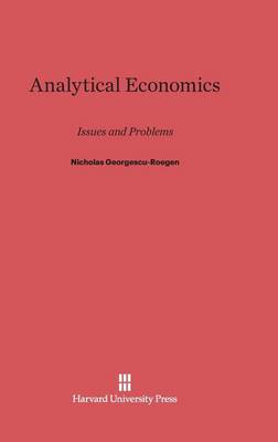 Analytical Economics (Hardback)