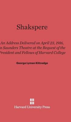 Shakspere (Hardback)