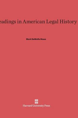 Readings in American Legal History (Hardback)