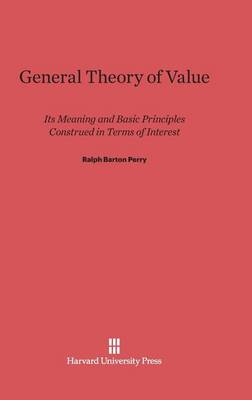 General Theory of Value (Hardback)