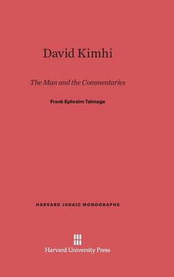 David Kimhi - Harvard Judaic Monographs 1 (Hardback)