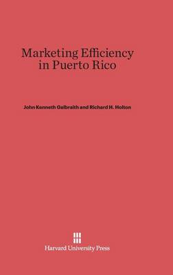 Marketing Efficiency in Puerto Rico (Hardback)