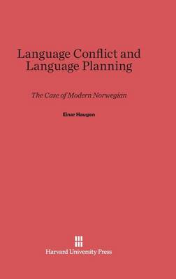 Language Conflict and Language Planning (Hardback)