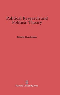 Political Research and Political Theory (Hardback)